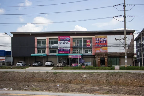 Chiangmai Thailand July 2021 New Building New Business Area Side — Stock Photo, Image