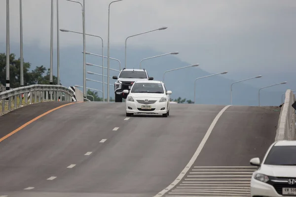 Chiangmai Thailand Auguest 2021 Private Sedan Car Toyota Vios Road — Stock Photo, Image