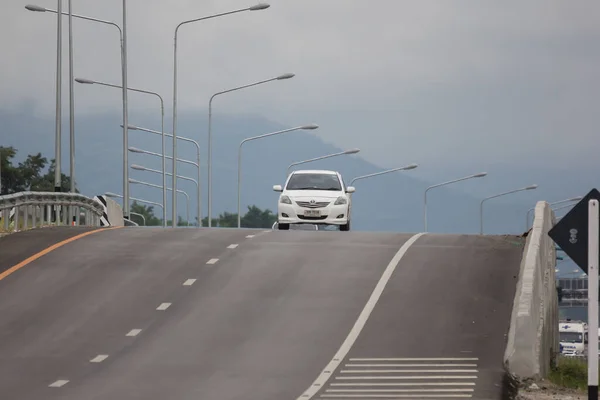 Chiangmai Thailand Auguest 2021 Private Sedan Car Toyota Vios Road — Stock Photo, Image