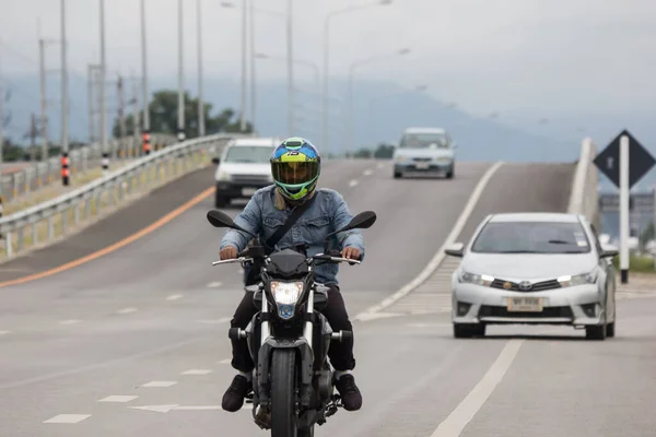 Чиангмай Таиланд Августа 2021 Года Частные Гонки Suzuki Gsx Motorcycle — стоковое фото