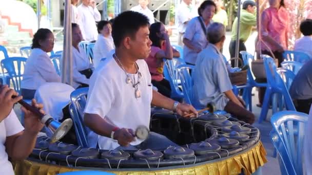 Musician of Kathina ceremony — Stock Video