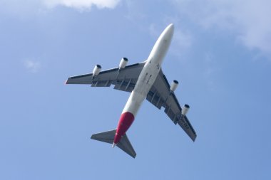 VH-OED Boeing 747-400 of Qantas airway. clipart
