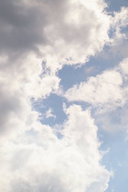 Dikey Bulut Burnu, Tropikal Gökyüzünden Bulut. Tayland 'dan yağışlı mevsim.