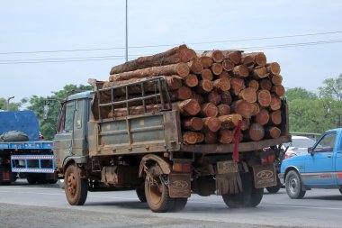 Truck of Thailand Forest Industry Organization clipart