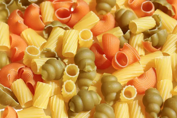 Close up of raw pasta — Stock Photo, Image