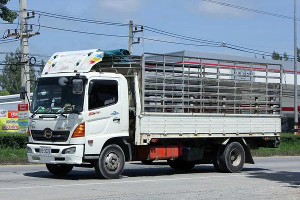 Privé Hino lading vrachtwagen. — Stockfoto