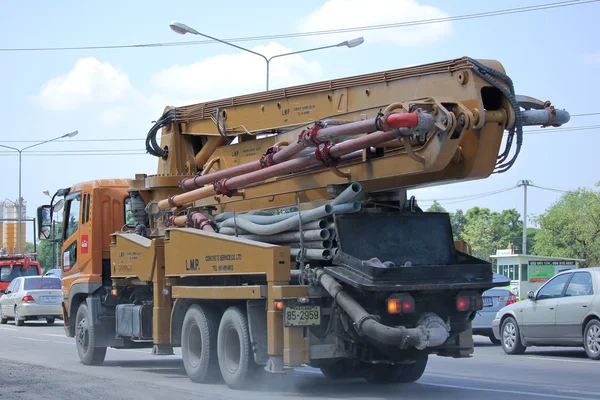 CONCRETO PUMP Linha Caminhão — Fotografia de Stock