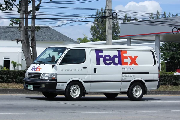 Fedex van logística . — Fotografia de Stock