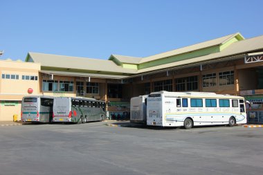 Yeni bina yeni Chiang Mai otobüs istasyonu. 