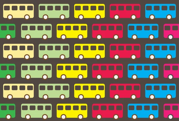 빈티지 버스 패턴 — 스톡 사진