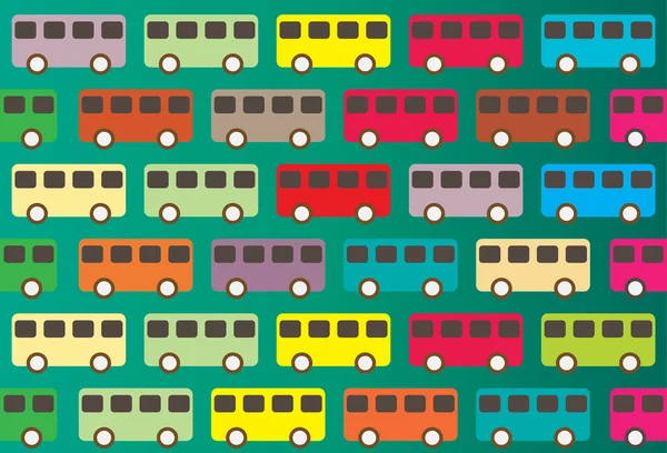 Vintage bus pattern — Stock Photo, Image