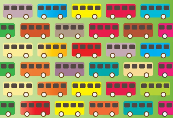 Vintage bus pattern — Stock Photo, Image
