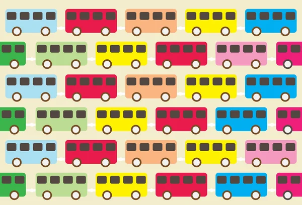 Vintage bus pattern — Stock Photo, Image