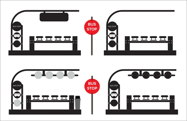 Busshållplats station — Stockfoto