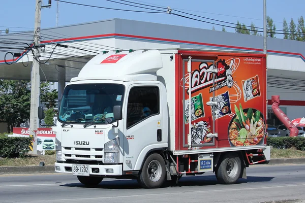 タイ保存食品工場株式会社のコンテナ トラック. — ストック写真