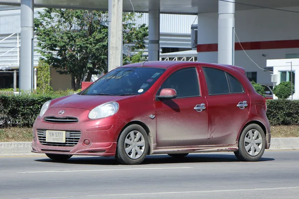 Coche ecológico privado, Nissan Marzo . — Foto de Stock