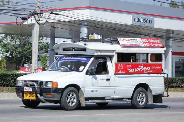 Weiße Pick-up-Truck Taxi chiangmai — Stockfoto