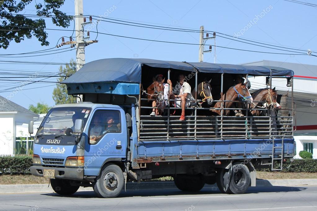 Caminhão de carga da fazenda Romrun. — Fotografia de Stock ...