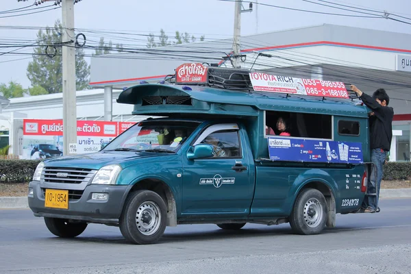 Mini camión verde taxi chiangmai — Foto de Stock