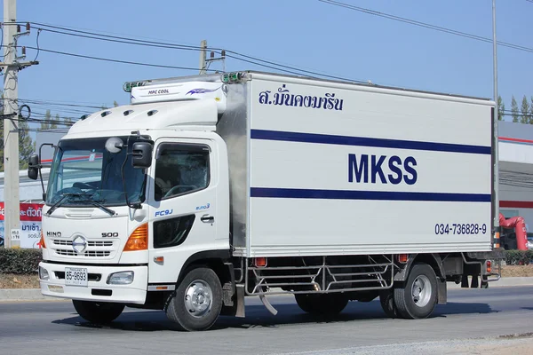 Container vrachtwagen van Mkss transport — Stockfoto