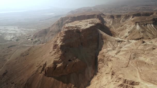Masada é uma antiga fortaleza em Israel. — Vídeo de Stock