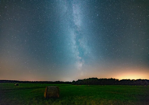 Vintergatan på natthimlen, abstrakt naturliga bakgrund — Stockfoto