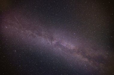 Gece gökyüzündeki yıldızlar.