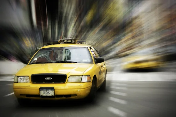Sárga cab-New York — Stock Fotó