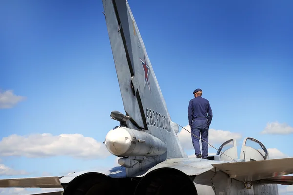 Vista Los Aviones Combate Rusos — Foto de Stock