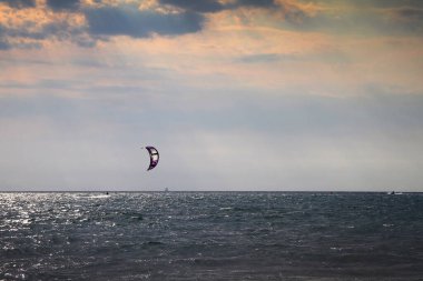 Beach Soçi'Karadeniz kıyısında. Rusya