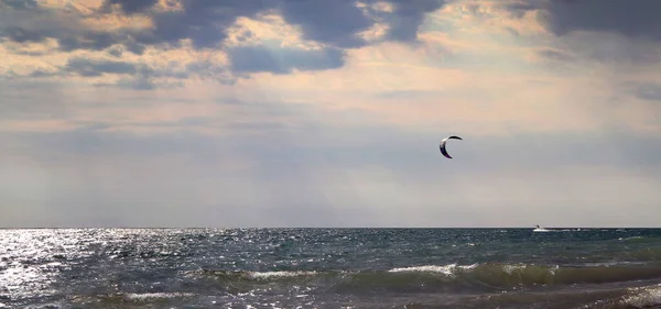 Spiaggia Sulla Costa Del Mar Nero Sochi Russia — Foto Stock