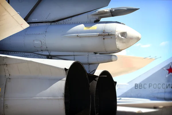 Vista Los Aviones Combate Rusos — Foto de Stock