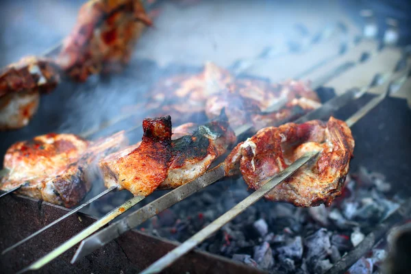 Appetizing shish kebab — Stock Photo, Image