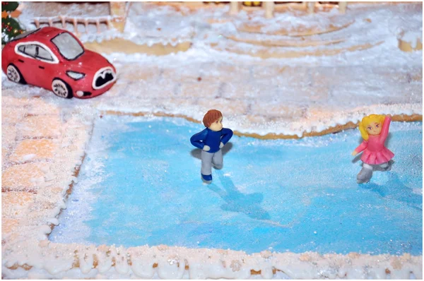 Lodge parçası gingerbread ve tanımlama bilgileri