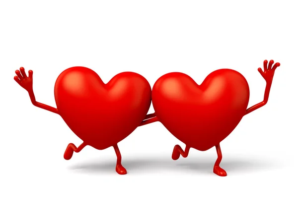 Heart,couple, cardiac, — Stock Photo, Image