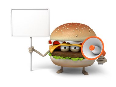 Hamburger, billboard, yayın