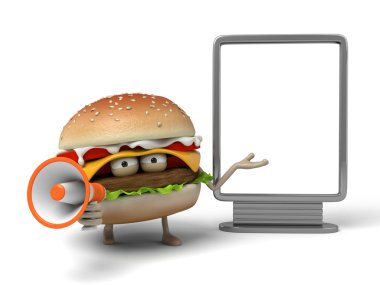 Hamburger, reklam, billboard
