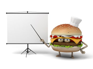 Hamburger, yemek, öğretmek