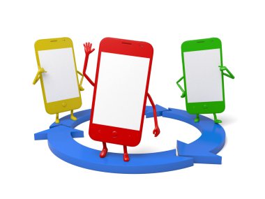 Cep telefonu, dolaşım, dolaşımda