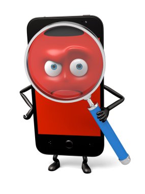 Cep telefonu, arama, Büyüteç, aramak