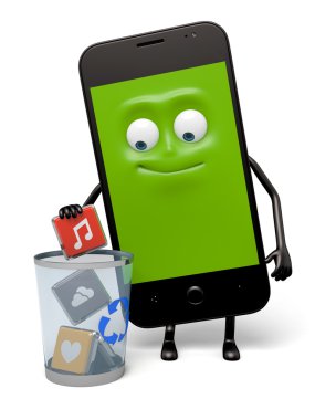Cep telefonu, kaldırma, kaldırma, app