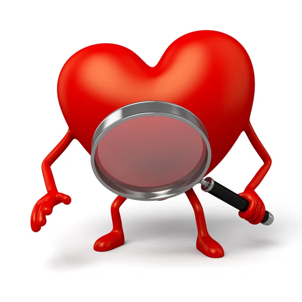 Heart, ,search, find — Stock Photo, Image