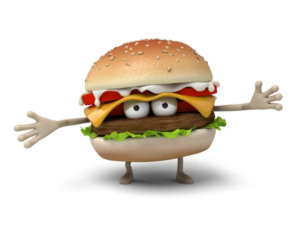 Hamburger, Umarmung, Umarmung — Stockfoto