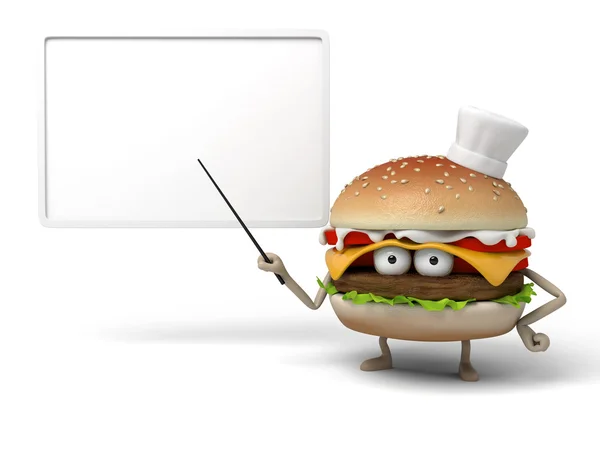 Hamburger, Chef, Lehrer — Stockfoto
