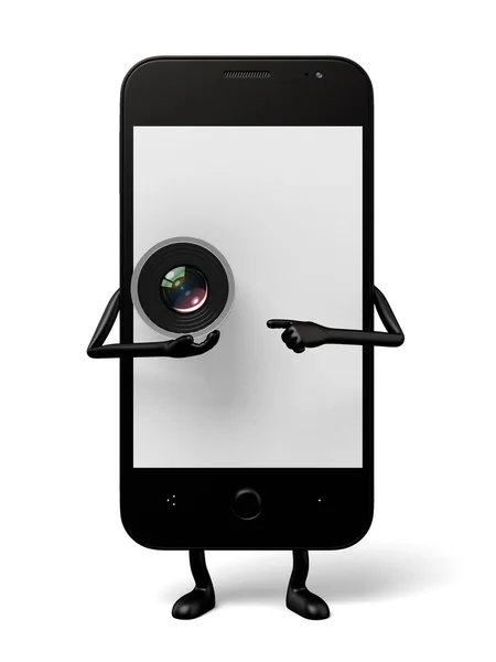 Smartphone, cámara, inteligente , — Foto de Stock