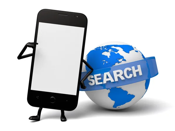 Smartphone, SE, pesquisa, google — Fotografia de Stock