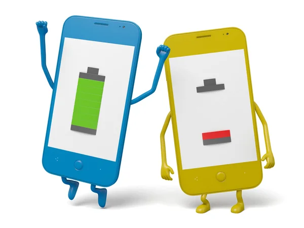 Cellphone,battery, charging — Stock Photo, Image