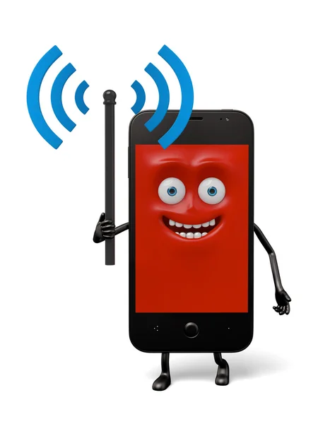 Cellphone,AP, WiFi, connect — Stock Photo, Image