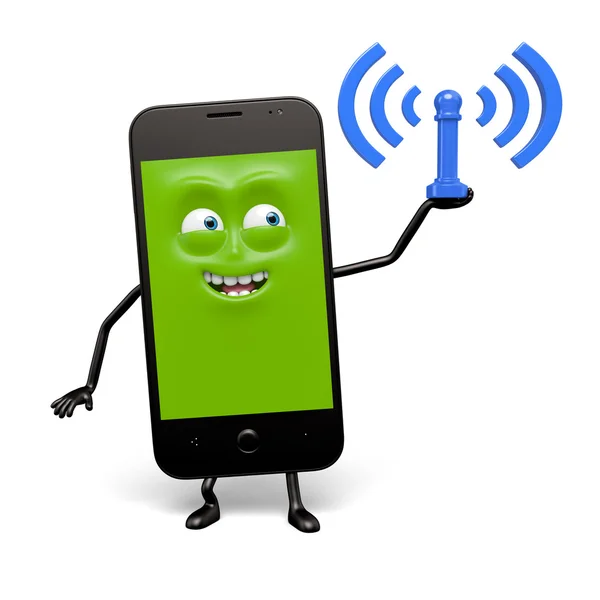 Κινητό τηλέφωνο, Ap, Wi-Fi, σύνδεση — Φωτογραφία Αρχείου