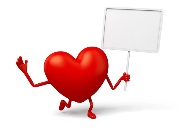 Heart board, cartellone pubblicitario , Foto Stock